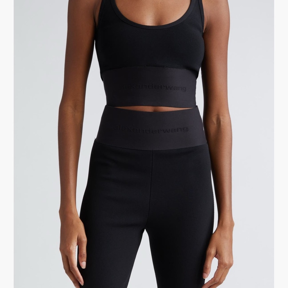 Alexander Wang Jet Black Activewear Set
